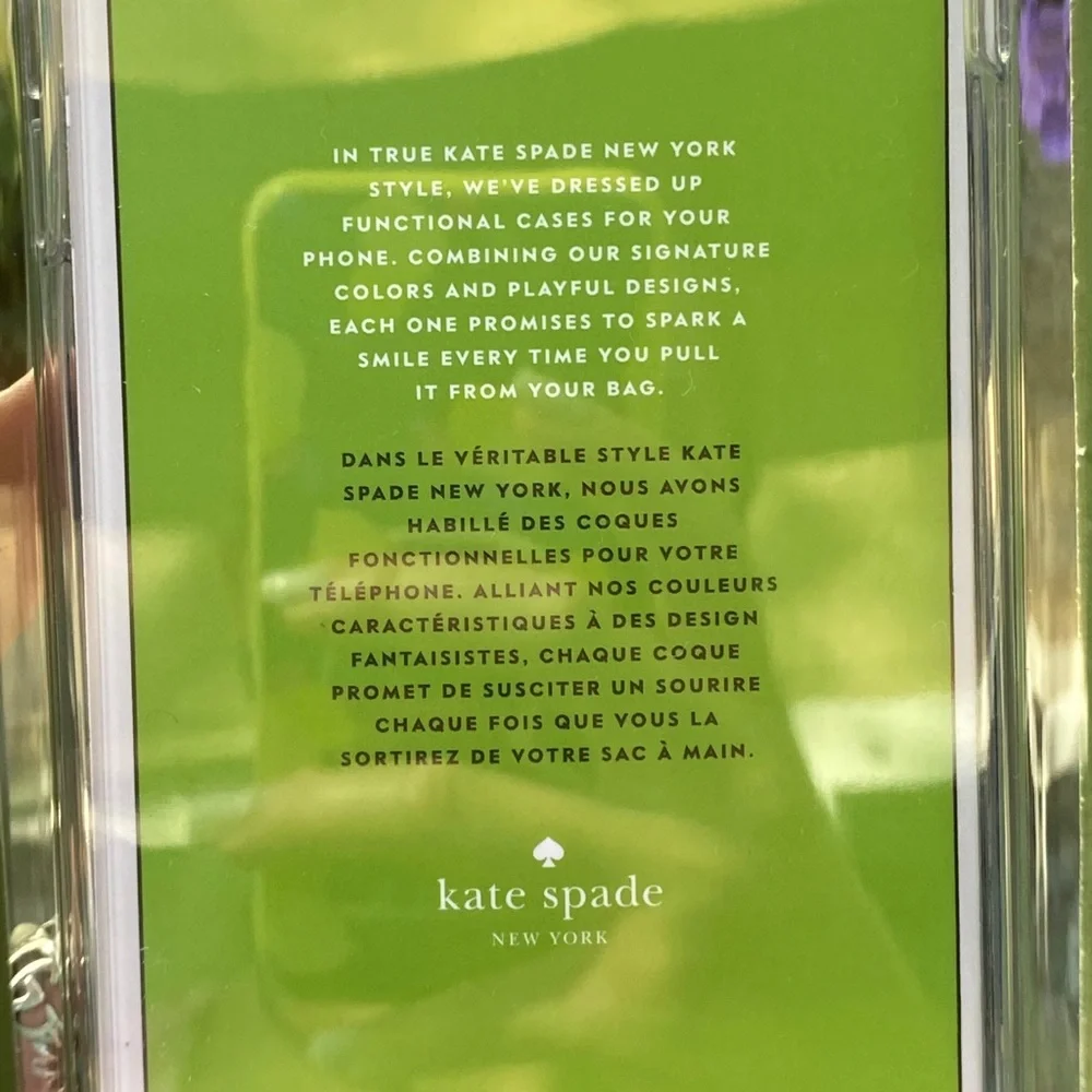 Kate Spade Black & White Market Stroll iPhone Case